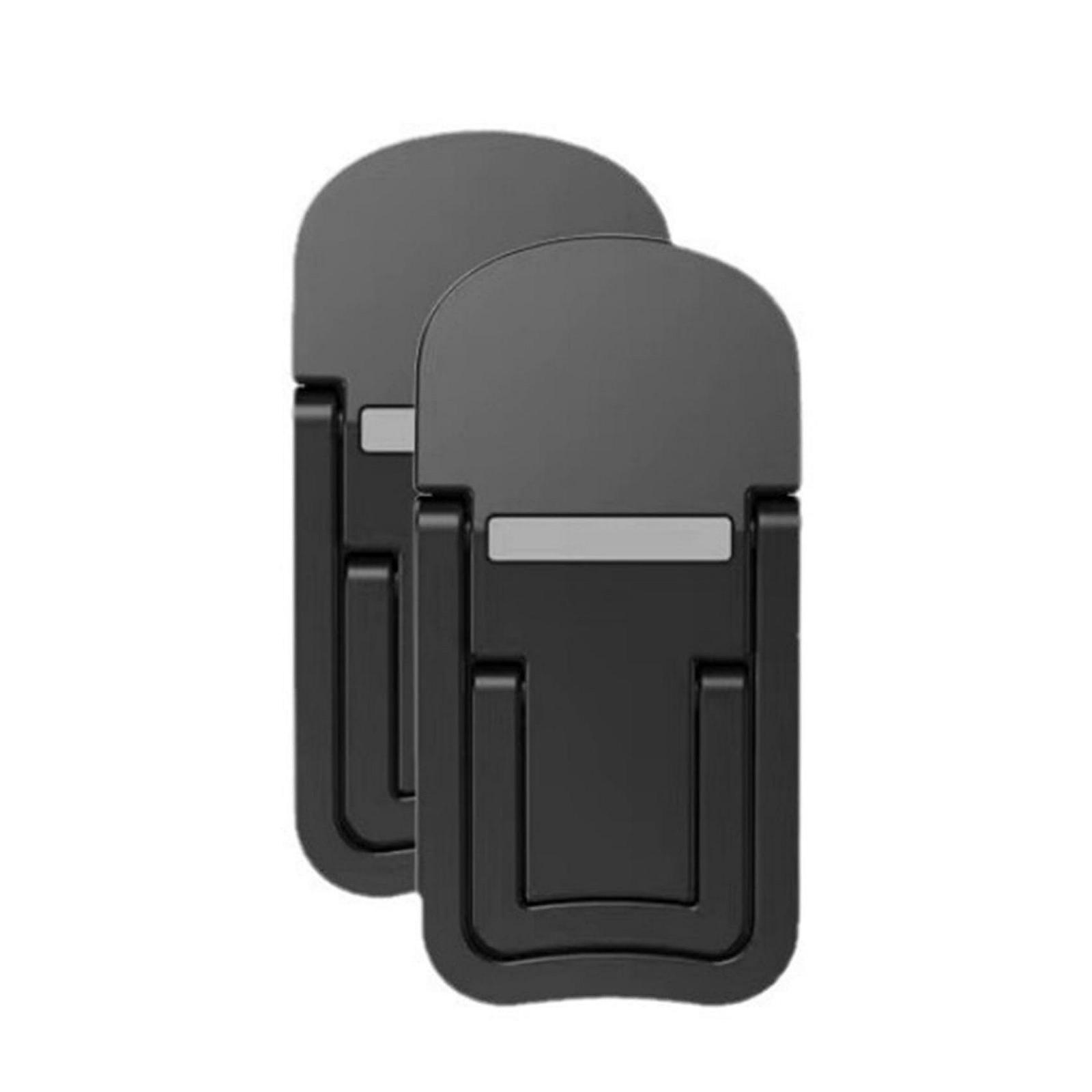 Підставка для ноутбука портативна пачка з 4 штук самоклеюча складана регульована по висоті чорна, фото №7