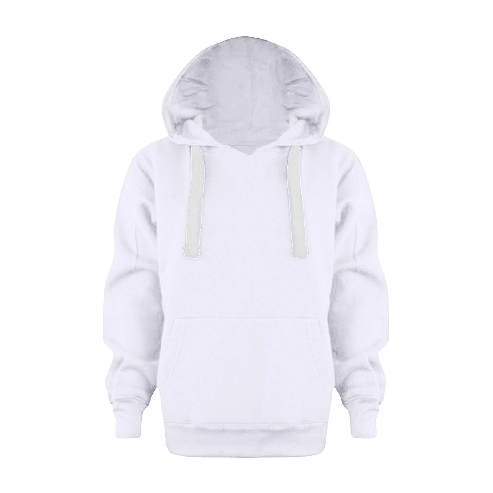 Худи Generisch однотонное с капюшоном для мальчиков и девочек, длинный рукав, осень-зима, фото №1