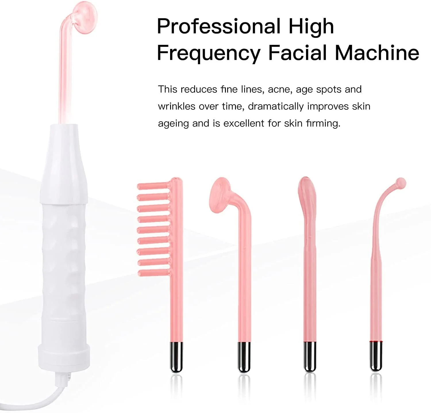 Высокочастотный прибор для лица с 4 электродами, фото №2