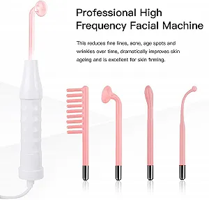 Высокочастотный прибор для лица с 4 электродами synthetic.ua - Фото 1