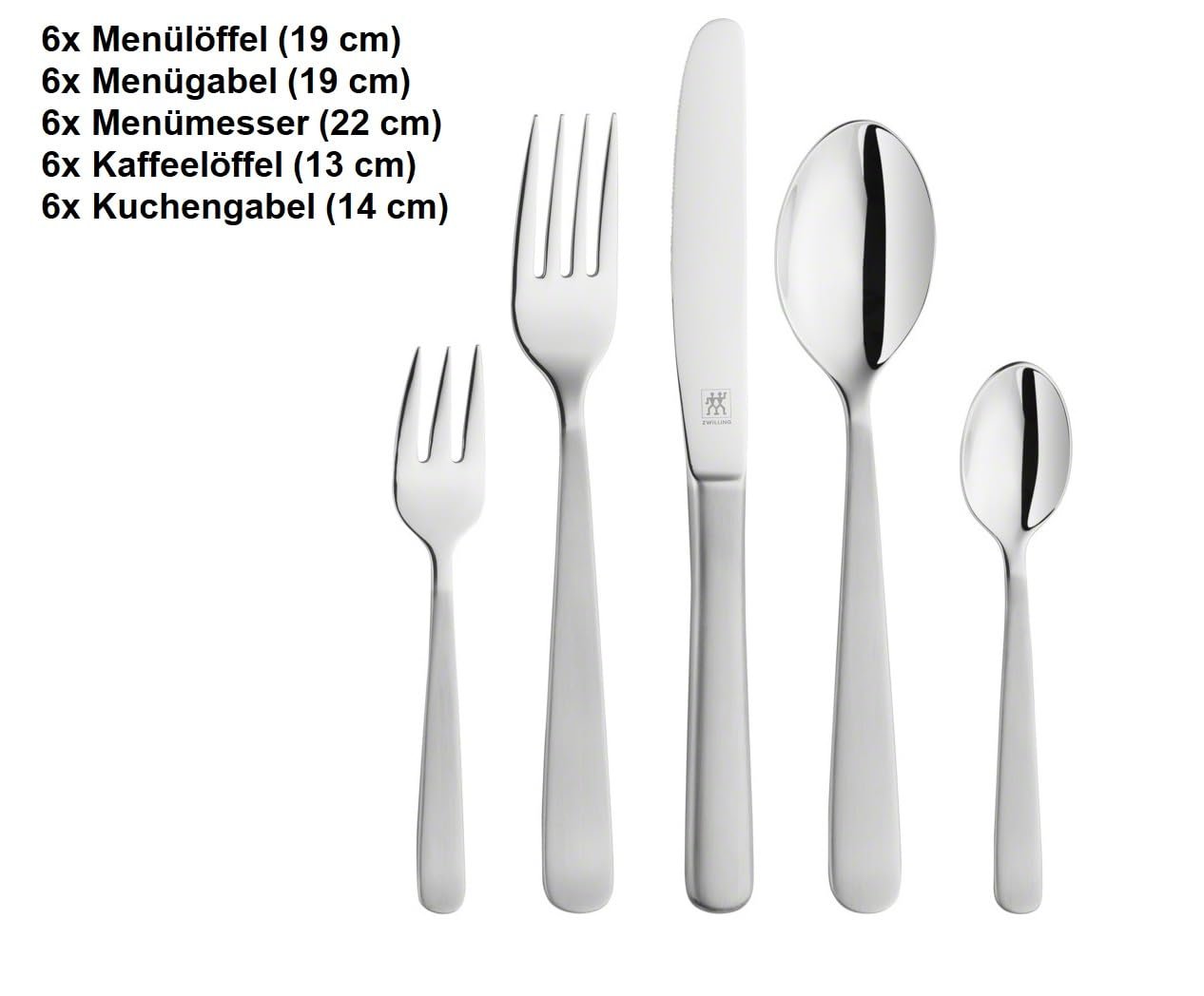 Набор столовых приборов ZWILLING Trend 30 предметов на 6 персон Нержавеющая сталь 18/10 / Высококачественная сталь для лезвий Полированный, фото №4 Набор столовых приборов ZWILLING Trend 30 предметов на 6 персон Нержавеющая сталь 18/10 / Высококачественная сталь для лезвий Полированный, фото №4