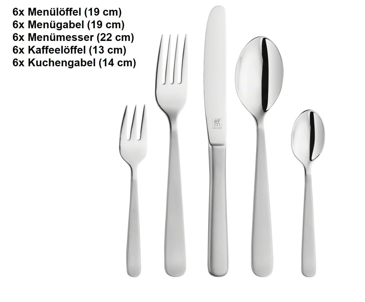 Набор столовых приборов ZWILLING Trend 30 предметов на 6 персон Нержавеющая сталь 18/10 / Высококачественная сталь для лезвий Полированный, фото №4