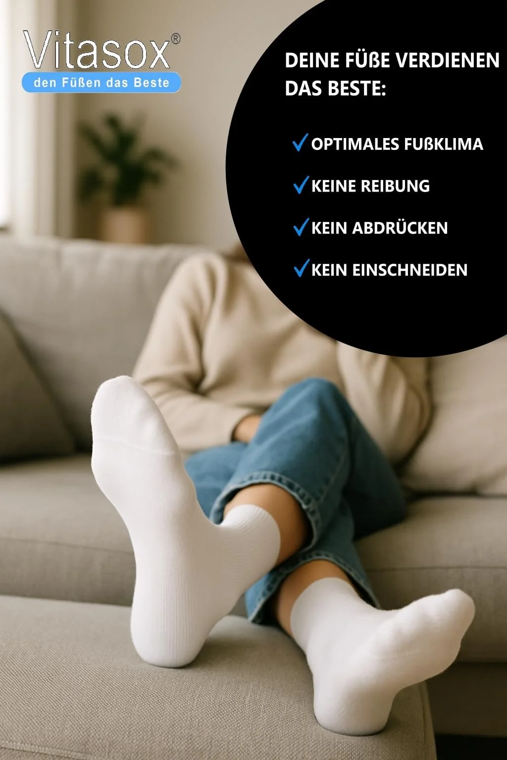 Жіночі шкарпетки Vitasox, бамбукові шкарпетки без шва та гумки, фото №6 Жіночі шкарпетки Vitasox, бамбукові шкарпетки без шва та гумки, фото №6