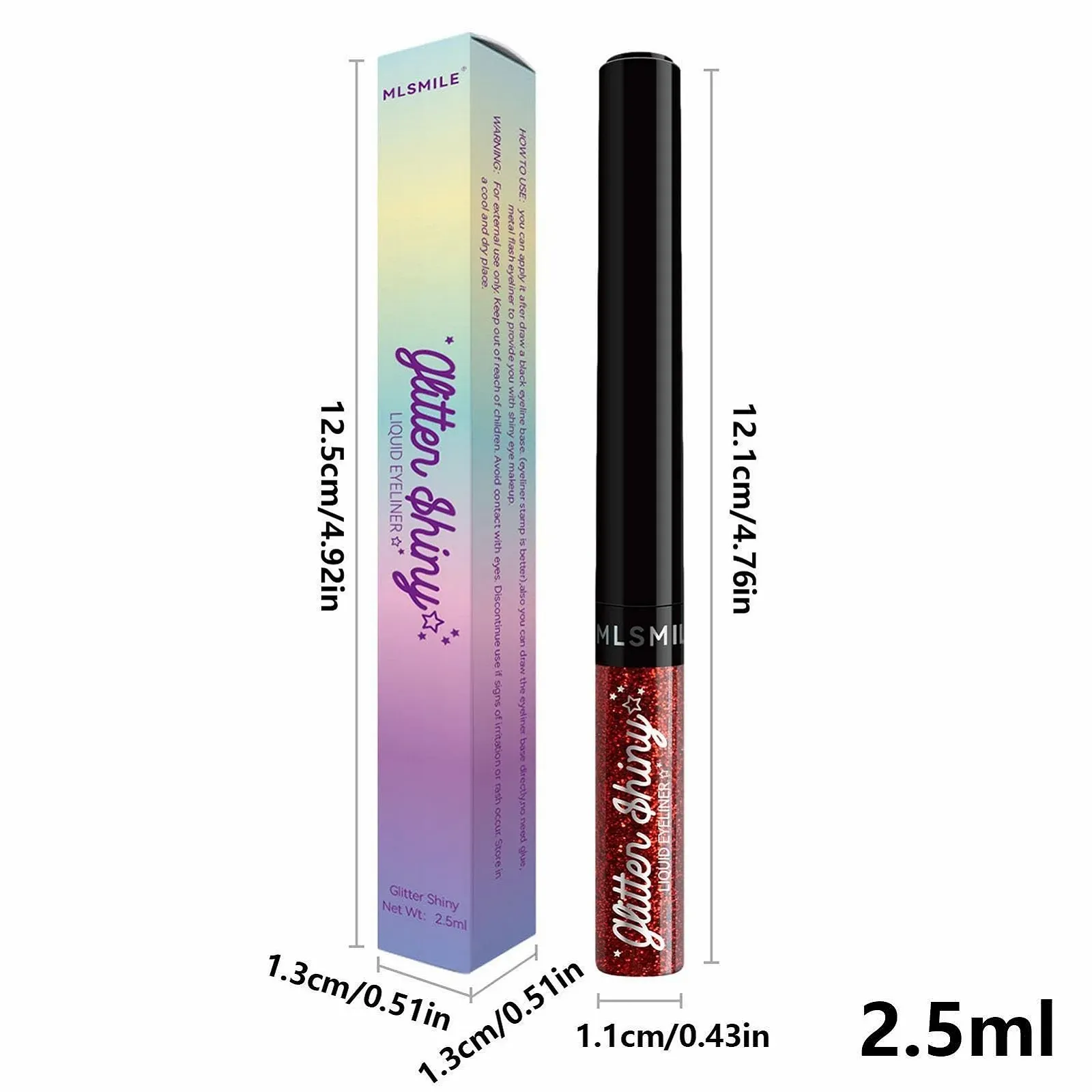 Жидкая Подводка с блестками Fowybe перламутровая, неоновая, радужная, фото №4