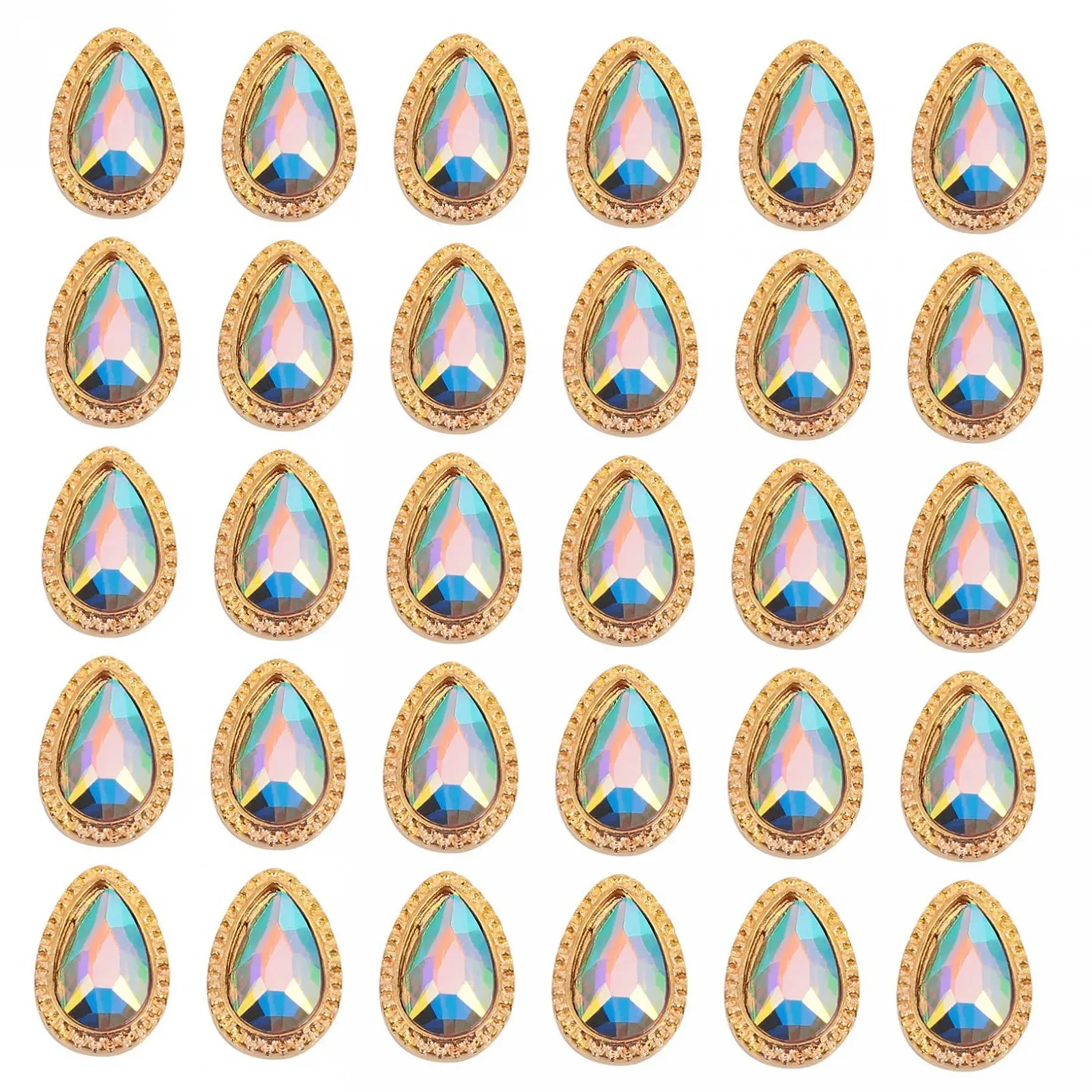 Стрази Краплеподібної форми 30шт., фото №1