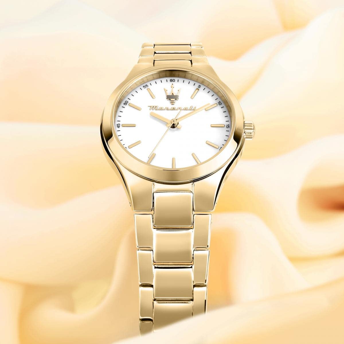 Женские часы Кварцевый 3H Maserati Attrazione R8853151501 Золотой, фото №6