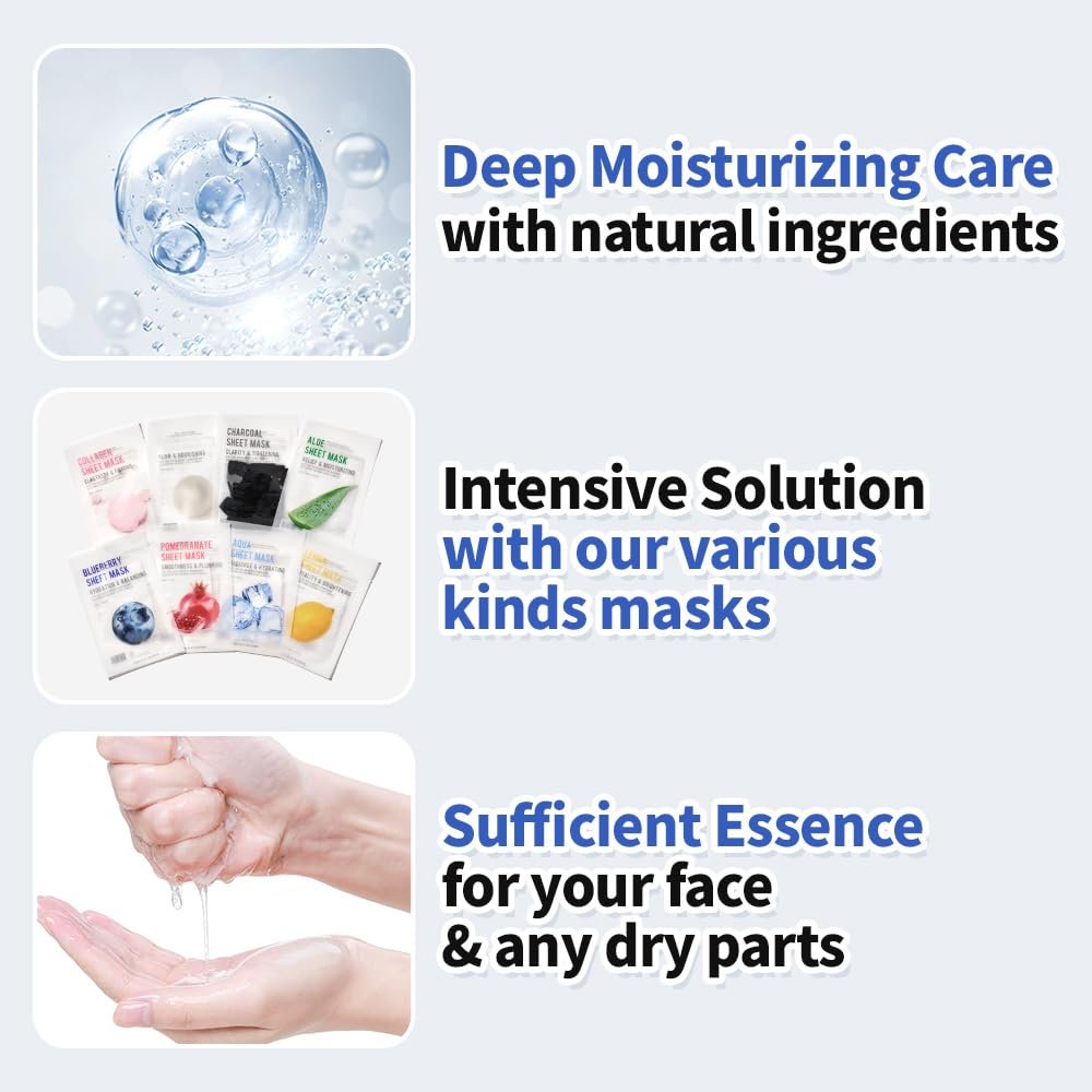 Маска для лица Eunyul Purity Leaf Pack 8 Types 22 мл x 8 шт, фото №3