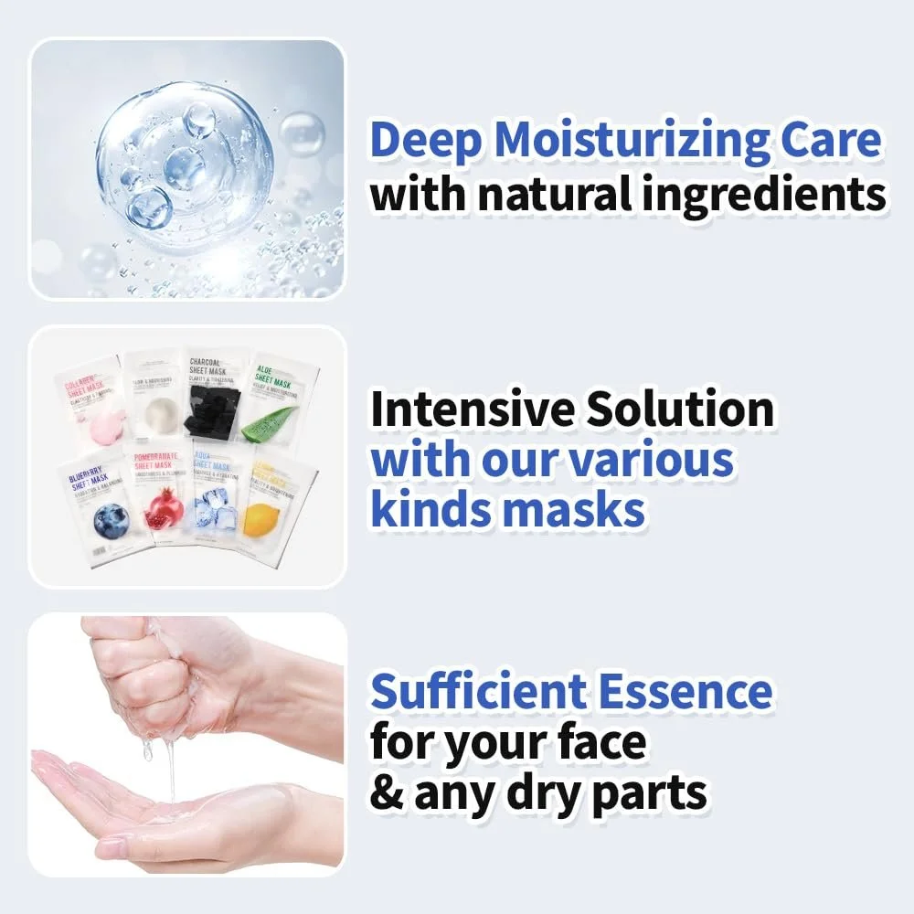 Маска для лица Eunyul Purity Leaf Pack 8 Types 22 мл x 8 шт, фото №3