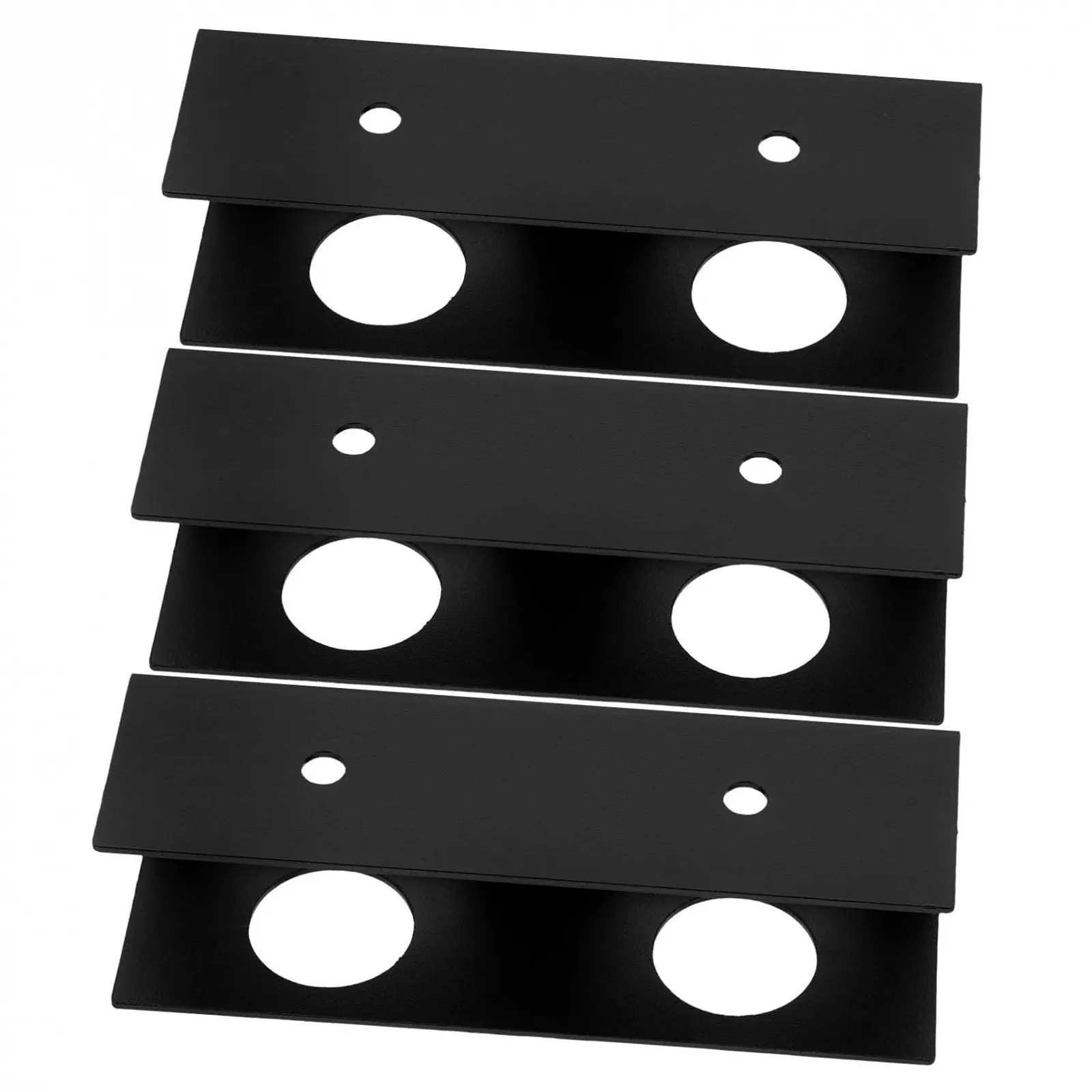 Подставка для ноутбука металлическая, черная, 3 шт, фото №1