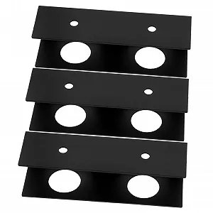 Подставка для ноутбука металлическая, черная, 3 шт - Фото 1