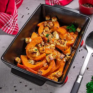 Форма для запекания Spring Chalet прямоугольная 40 x 24 см керамическая черная synthetic.ua - Фото 1