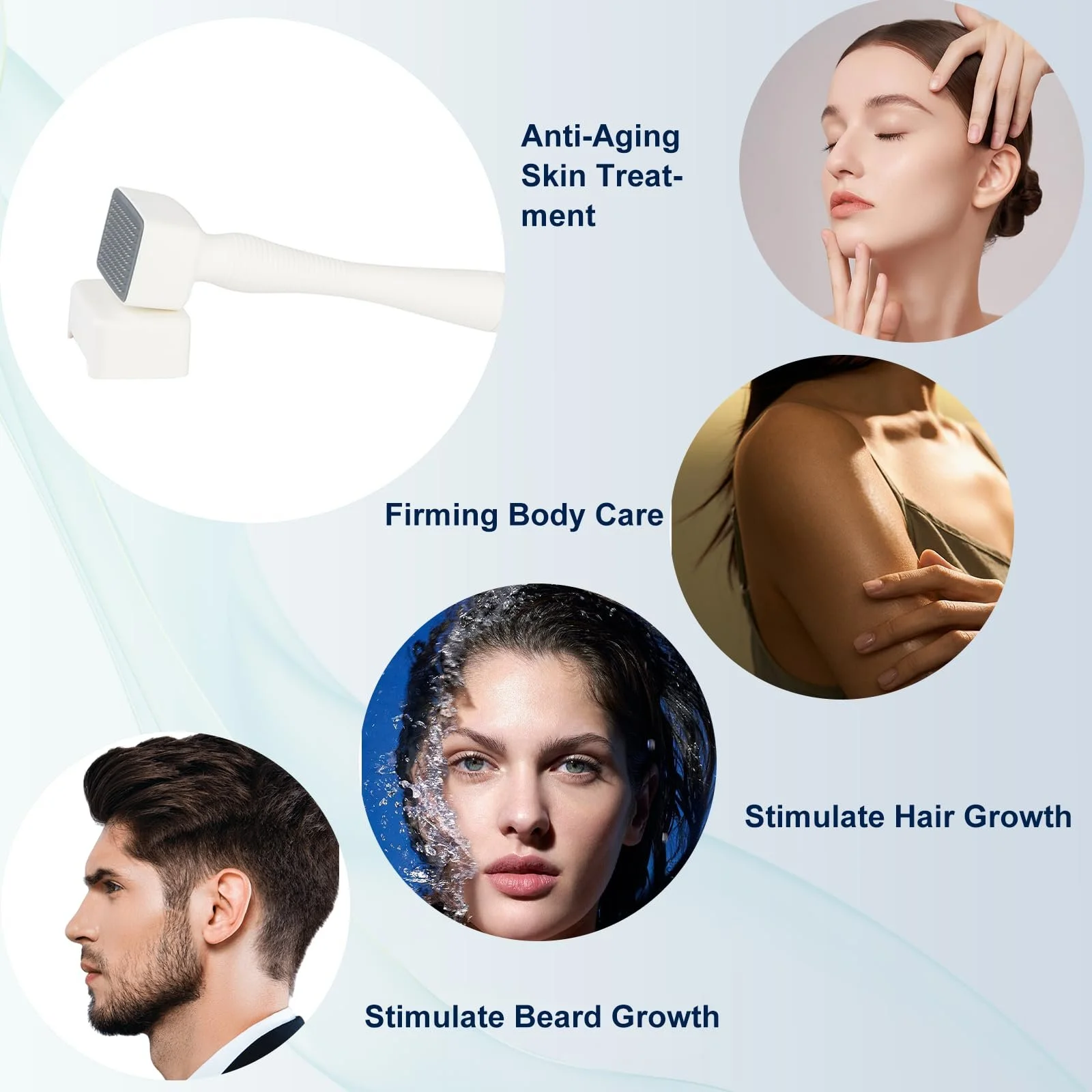 Derma Stamp Регульований Microneedling Dermastamp Derma Roller 0-3 мм, Професійний 140 Титанових Голок, фото №4