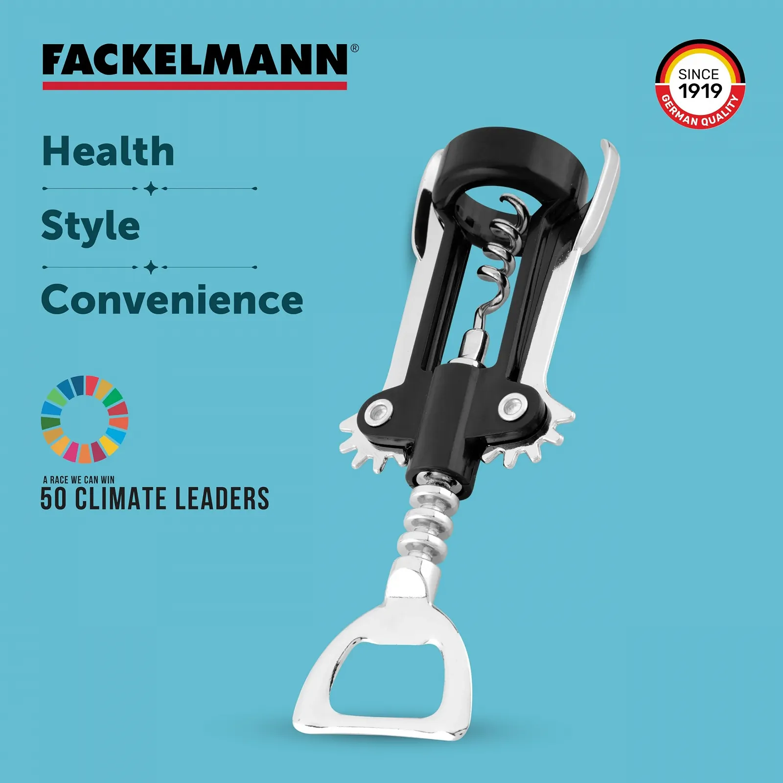 Важільний штопор Fackelmann, металевий, фото №9 Важільний штопор Fackelmann, металевий, фото №9
