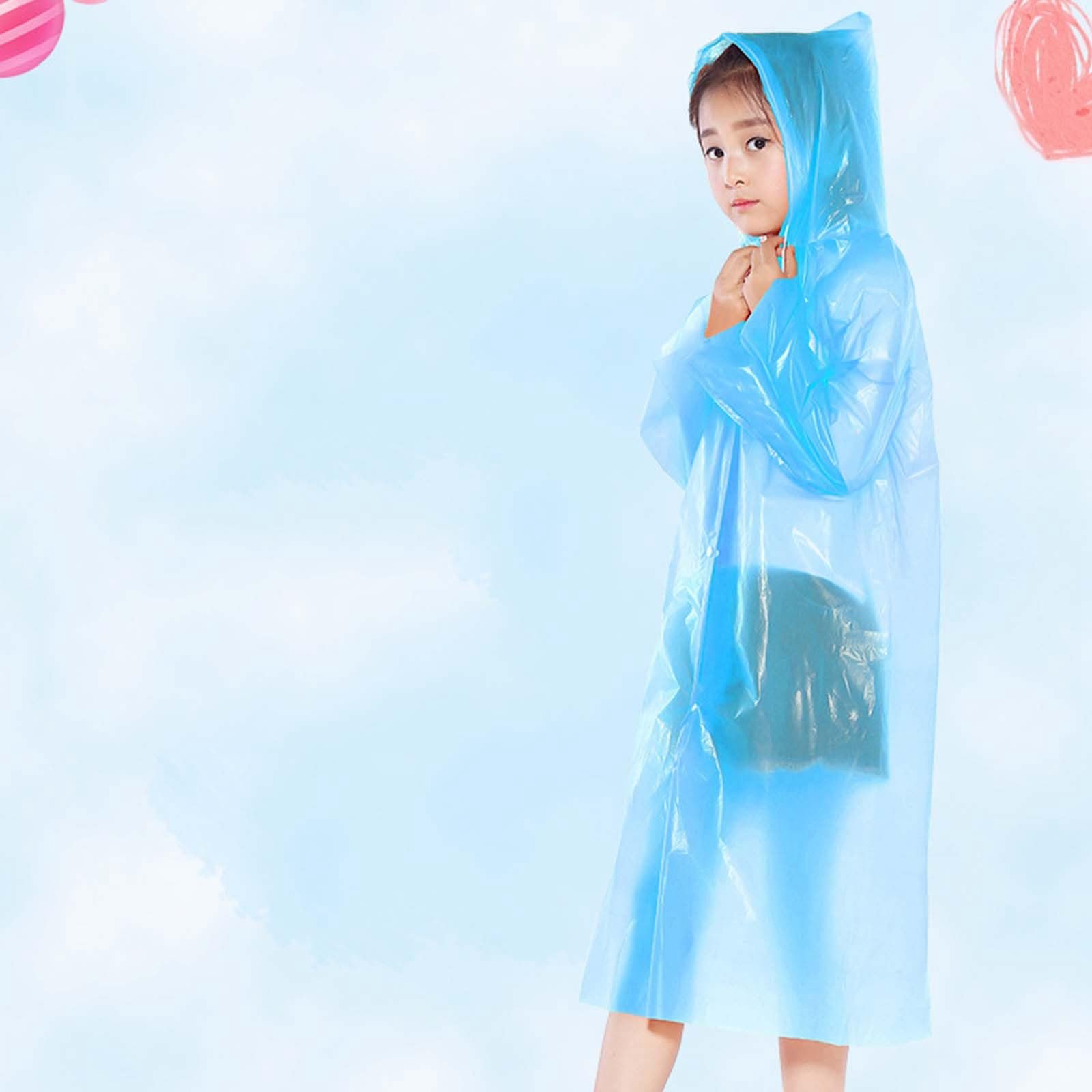 Детская дождевая куртка Waterproof Unisex Мягкая ткань Дождевик с капюшоном для активного отдыха Защита от солнца для дождливой и грязной погоды, фото №2