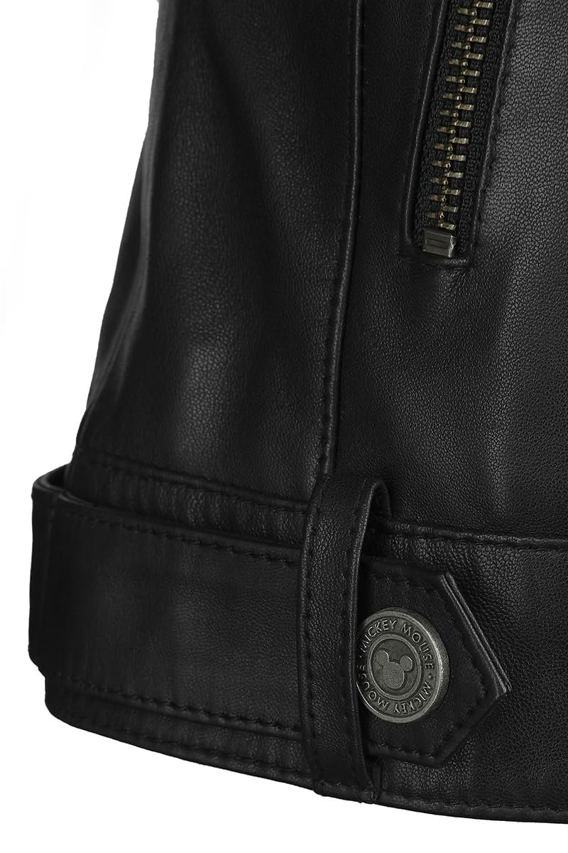 Куртка шкіряна жіноча Mickey Mouse Disney Чорний, фото №6 Куртка шкіряна жіноча Mickey Mouse Disney Чорний, фото №6