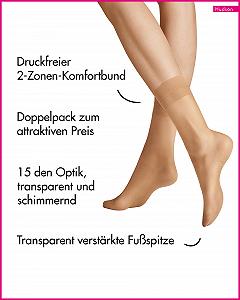 Носки Hudson Simply Shine 15 2-Pack soft 15 DEN synthetic.ua - Фото 1