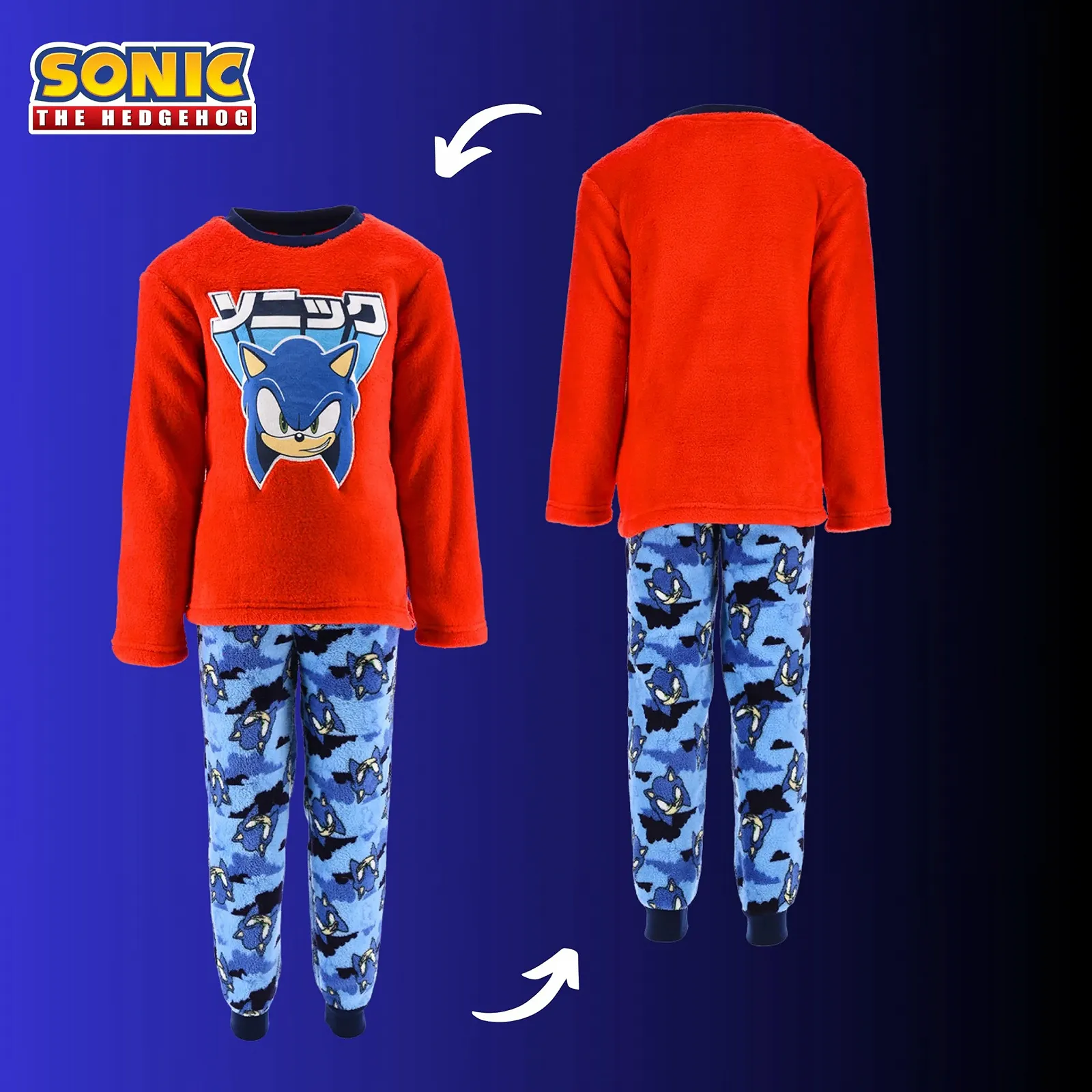 Піжама Sonic The Hedgehog для хлопчиків, футболка та довгі штани, 2 предмети, фото №8