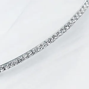 Обруч для волосся Метал зі стразами сріблястий synthetic.ua - Фото 1