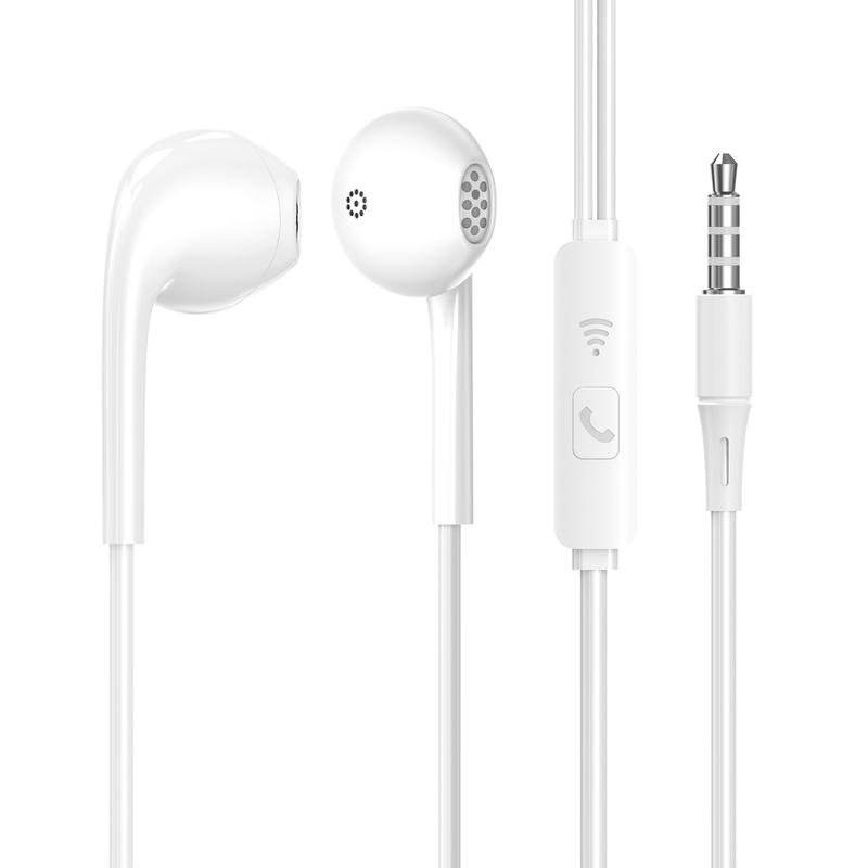 Навушники з мікрофоном Aspor A219 Stereo Earphone (3.5мм)- білий, фото №2