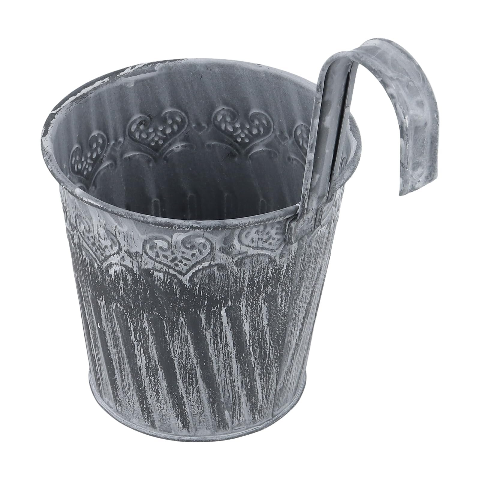 Набір підвісних квіткових горщиків 10 шт. металеві маленькі вінтажні з гачками сріблясті, фото №4 Набір підвісних квіткових горщиків 10 шт. металеві маленькі вінтажні з гачками сріблясті, фото №4