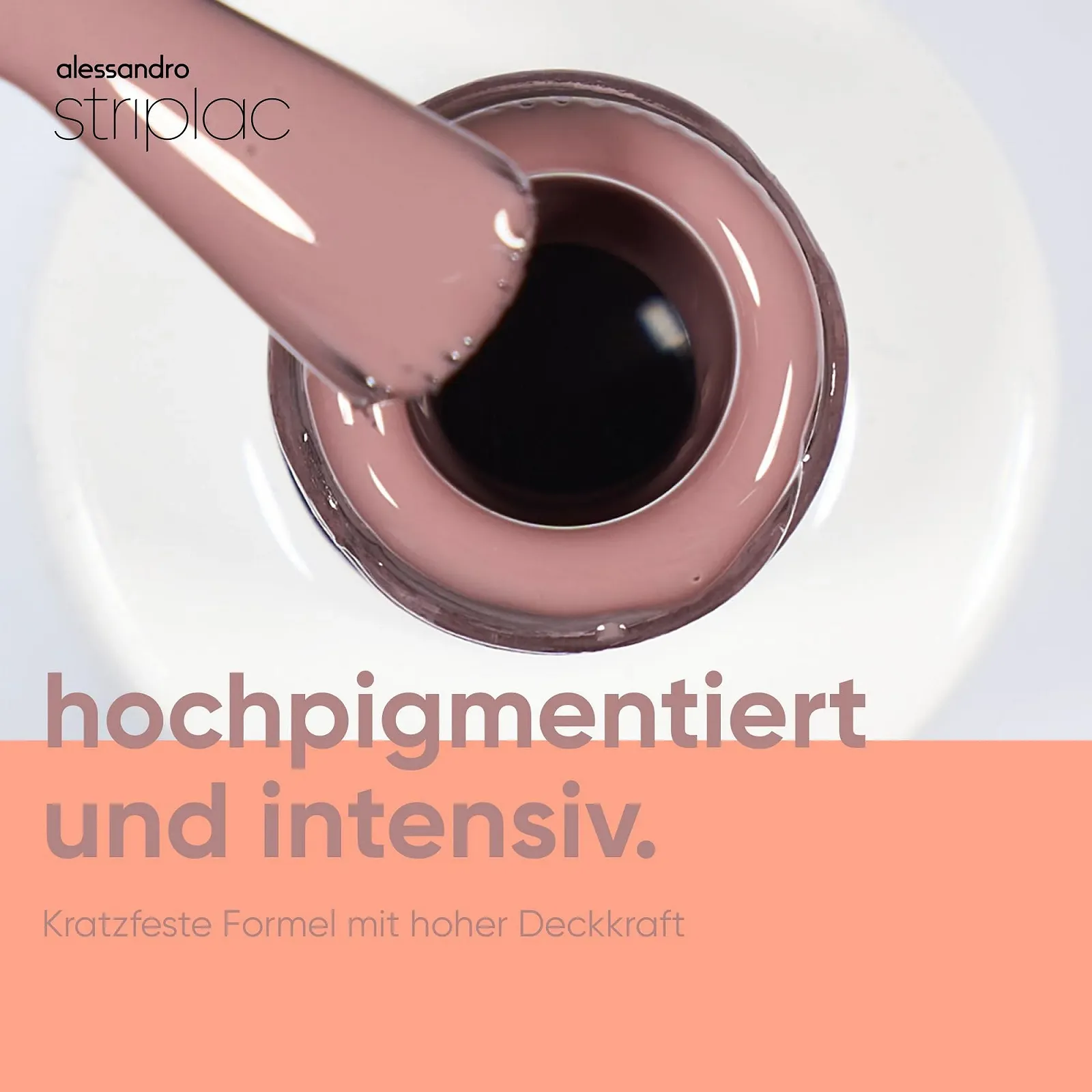 UV Гель-лак alessandro Striplac Velvet Taupe Серо-бежевый, 6.5 мл, фото №3