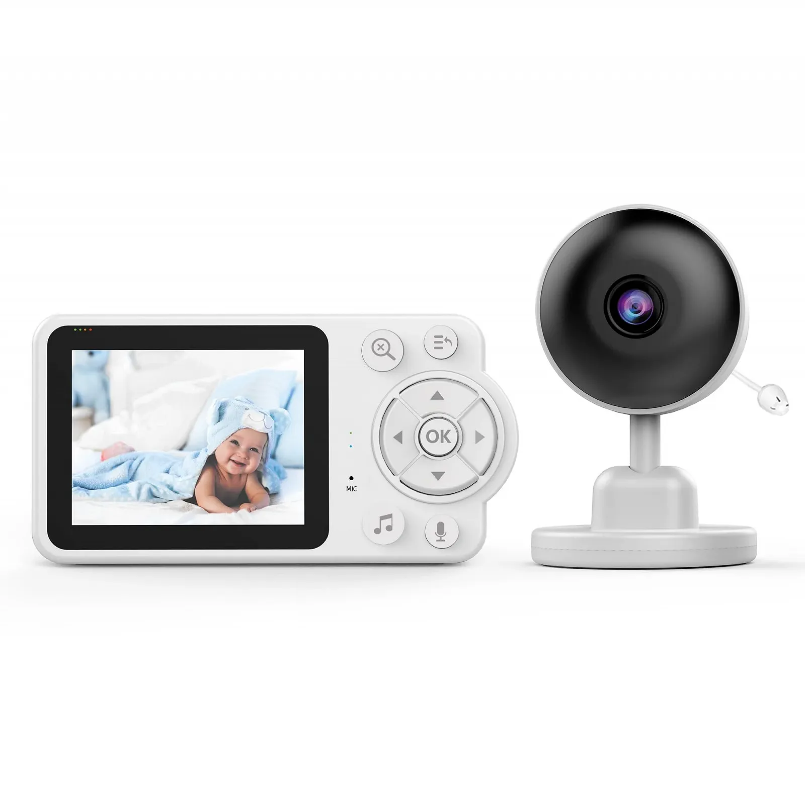 Відеоняня Babysense 2.8 дюймів 2 720P камери PTZ Night Vision, фото №1
