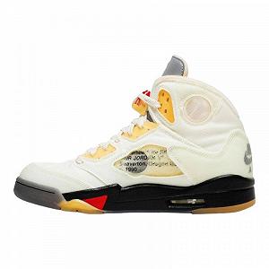 Кроссовки JORDAN 5 RETRO OFF-WHITE 45 - Фото 1