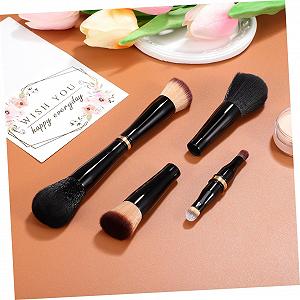 Набір кистей для макіяжу Reise-Make-up-Pinsel 4 в 1, дорожній розмір, Kunstfaser synthetic.ua - Фото 1