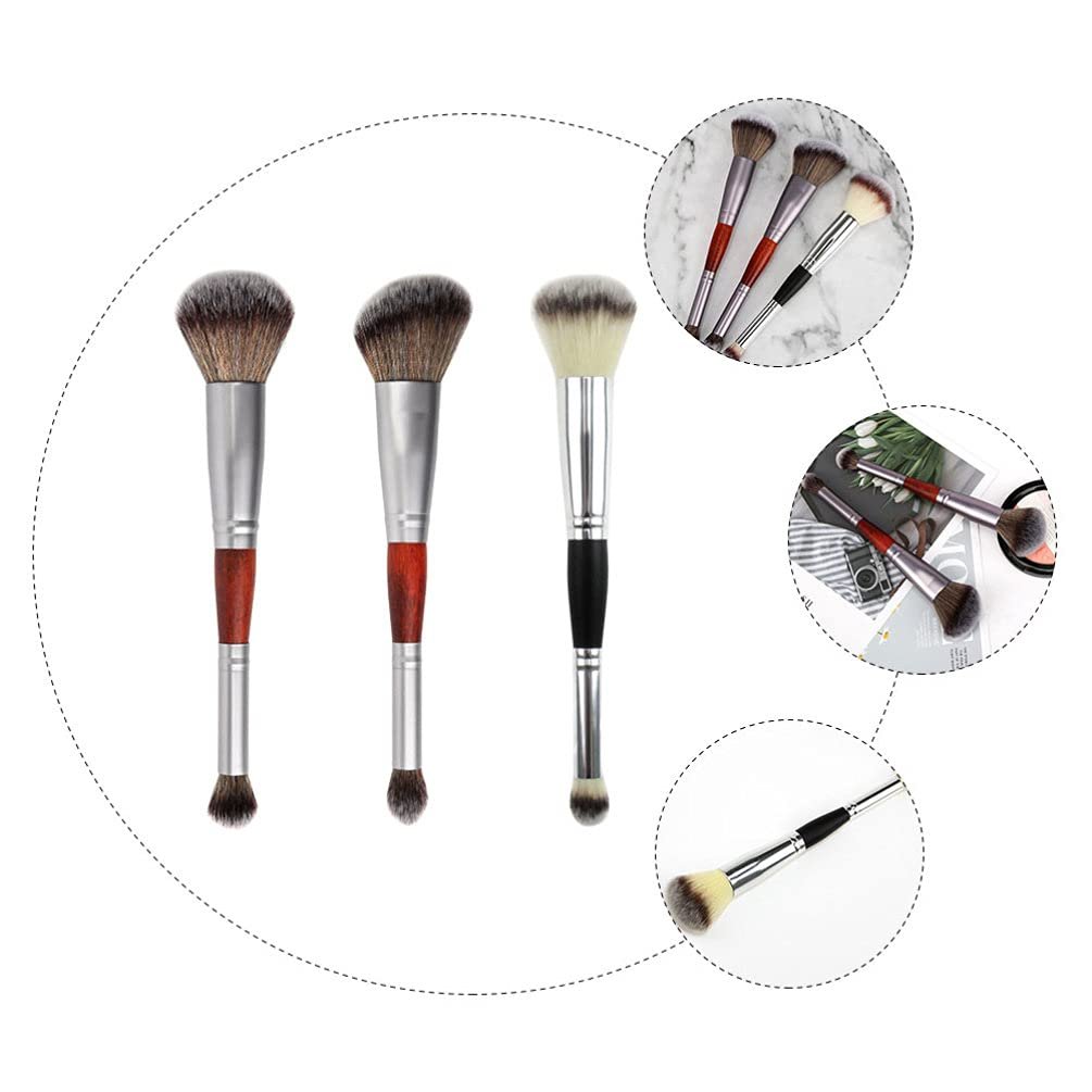 Кисти Minkissy Cosmetic Make-Up Eyeshadow Applicator Blush Набор 3 шт., фото №5
