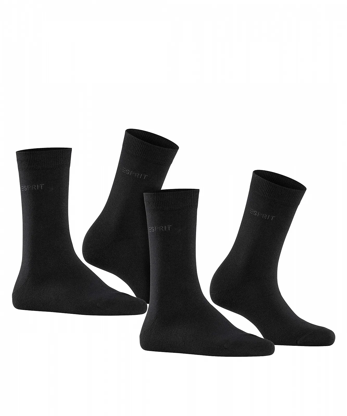 Носки ESPRIT Uni 2-Pack, дышащие, из органического хлопка, усиленные, для женщин, приятные для кожи, прочные, удобные, однотонные, мультиупаковка, 2 пары, фото №3