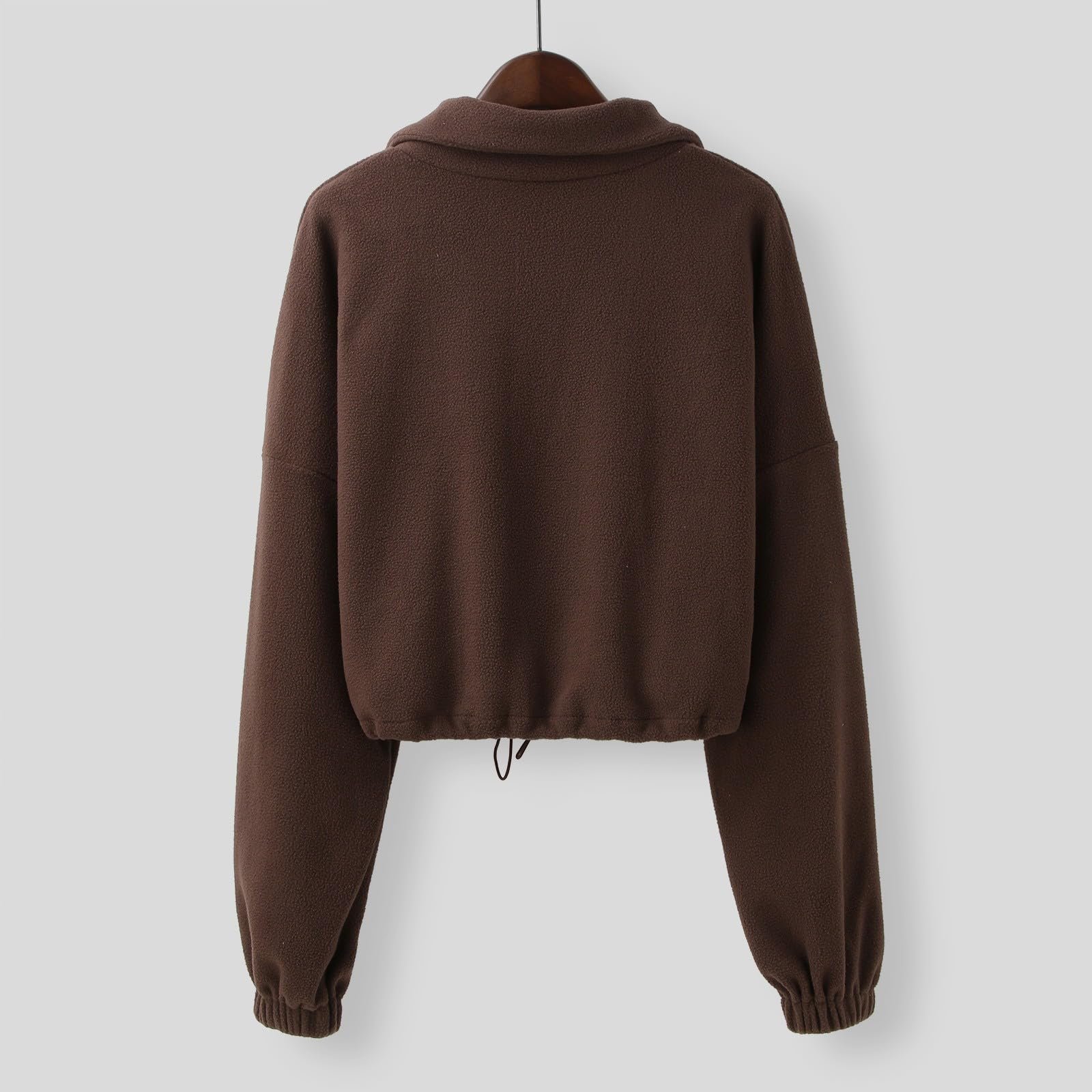 Женская куртка Цветочный узор Кожаная куртка-пальто Женская куртка со стоячим воротником Элегантная куртка на подкладке Переходная куртка с эластичным комфортом для походов, фото №5