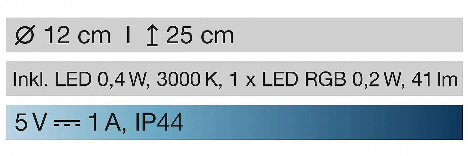 Настільна лампа FHL Easy Casoli акумуляторна з пультом ДК 3 рівні яскравості RGB 1x LED 0,5 + 0,3 Вт 41 Лм 3000 К Білий, фото №10