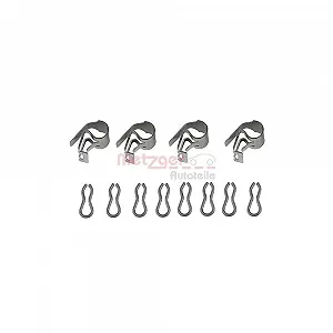 Комплект аксесуарів, гальмівні колодки METZGER 109-1055 для передньої/задньої осі - Фото 1