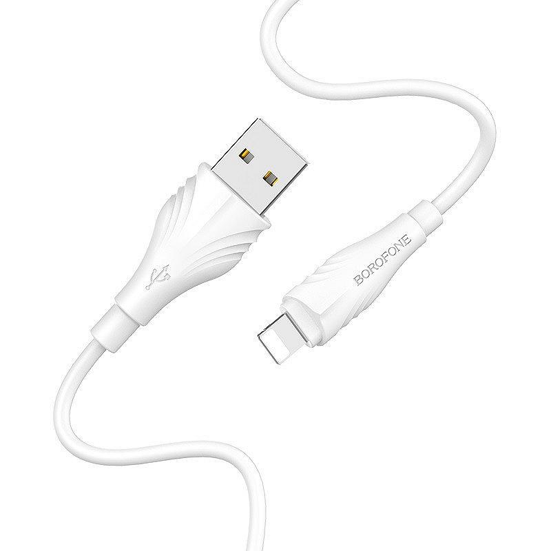 Дата кабель Borofone BX18 Optimal USB to Lightning 3m, фото №2 Дата кабель Borofone BX18 Optimal USB to Lightning 3m, фото №2