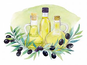 Наклейка на стіну GRAZDesign Olive Oil Mediterranean Olive 56 x 40 см synthetic.ua - Фото 1