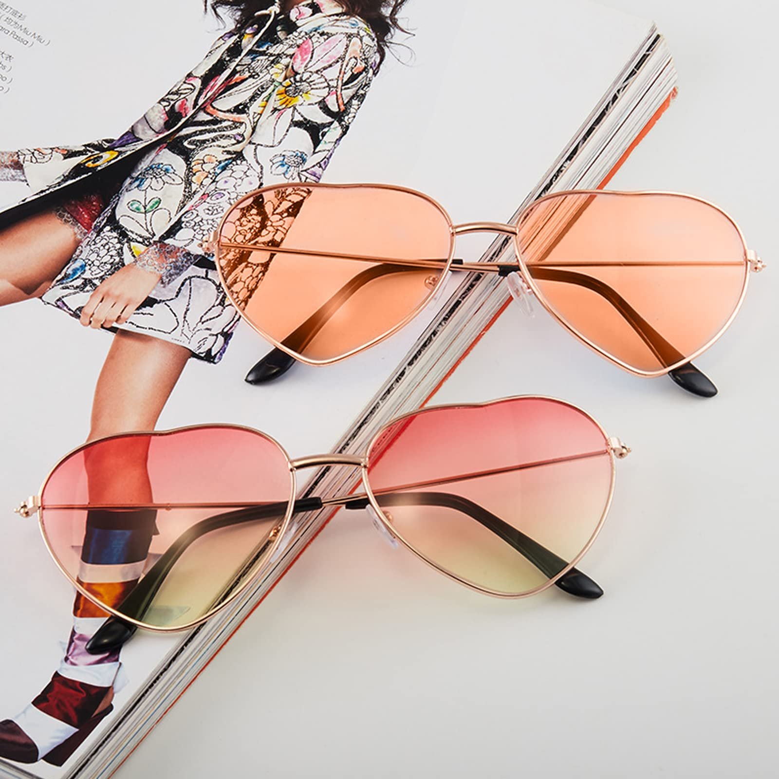 Сонцезахисні окуляри Hippie Серце Рожевий Рожеве золото Рамка, 2 шт, фото №5 Сонцезахисні окуляри Hippie Серце Рожевий Рожеве золото Рамка, 2 шт, фото №5