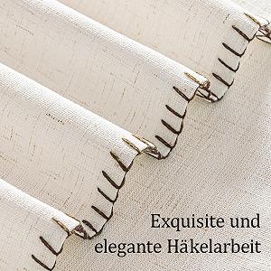 Скатертина Linen Look 140 x 240 см Коричнева synthetic.ua - Фото 1