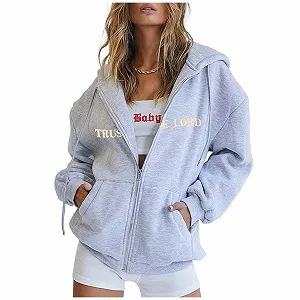 Худи Женский Худи с градиентом цвета Extra Oversized Тренировочная куртка Plus Size Спортзал Спортивная толстовка 90-х e-Girl Tops synthetic.ua - Фото 1