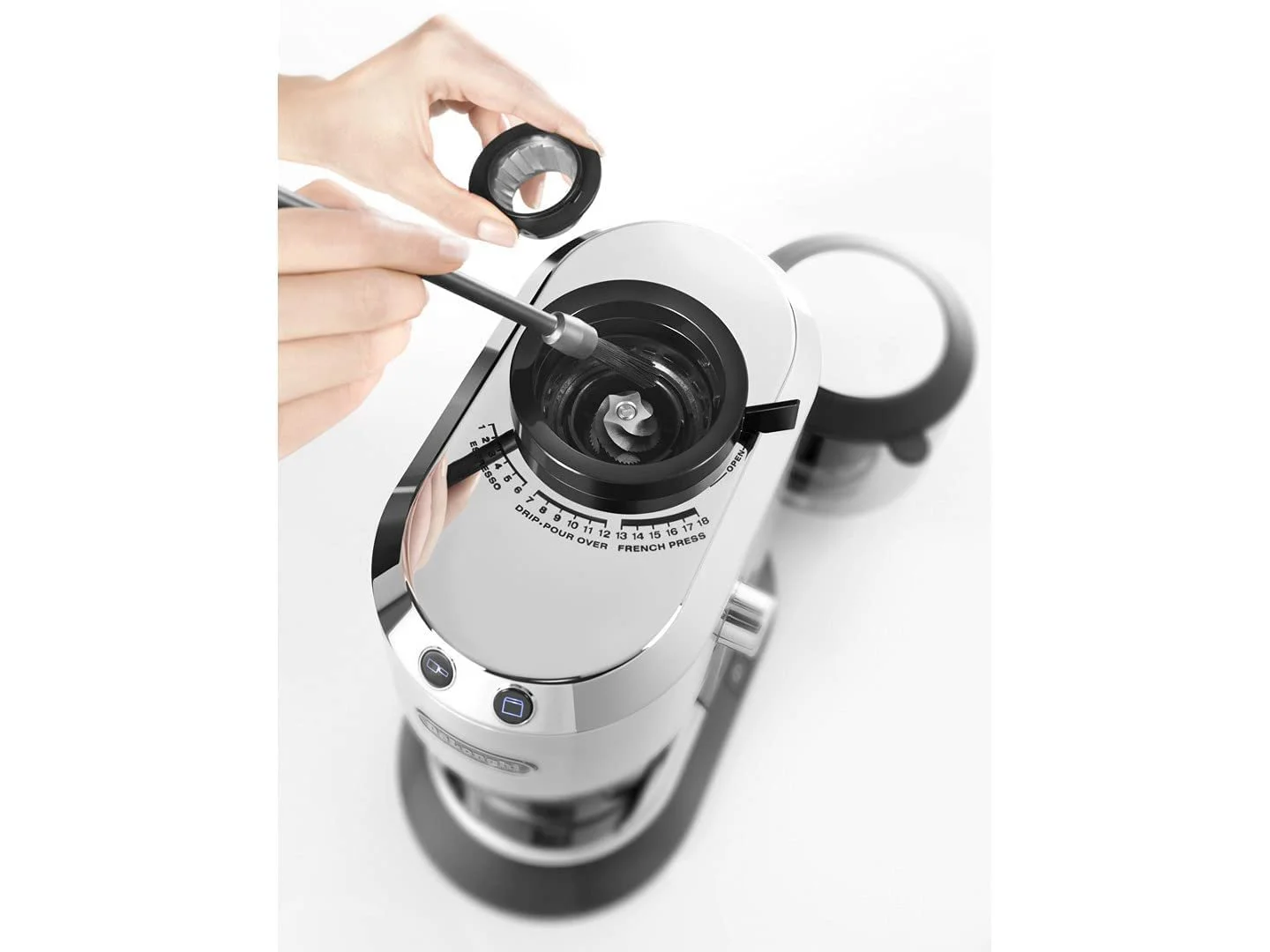 Кавомолка De Longhi KG 520.M Сріблястий, фото №3