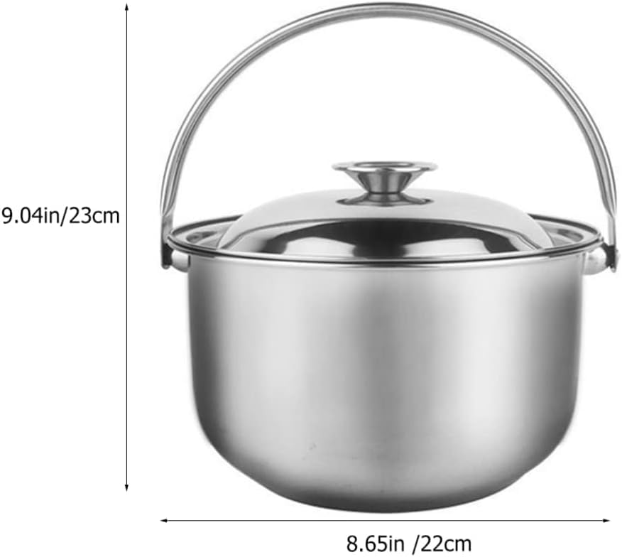 Каструля Home Essentials Stockpot Каструля з кришкою Нержавіюча сталь (22 x 22 x 23 см), фото №7