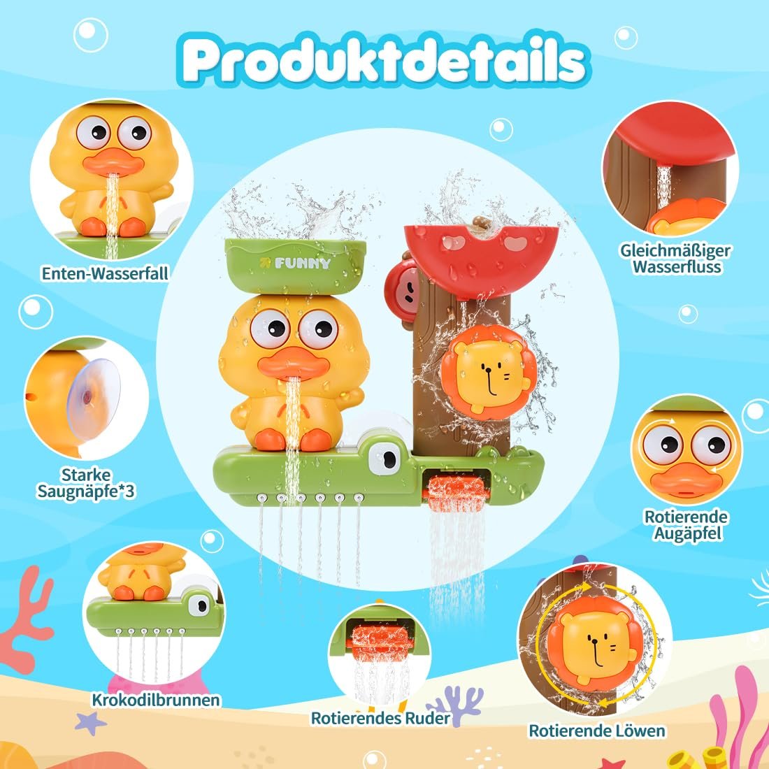 Игрушка для ванной Утята и Львы, фото №3