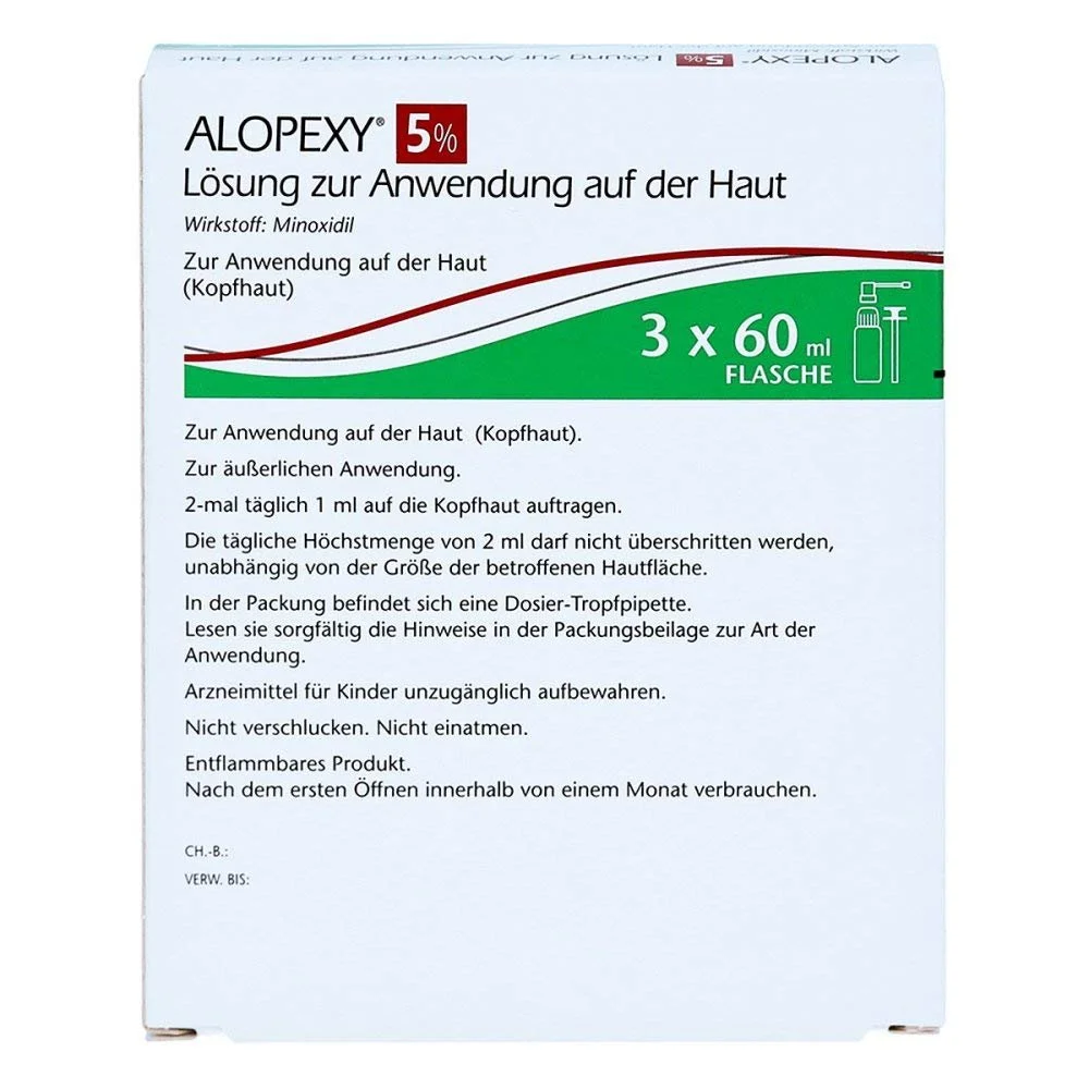 Розчин для шкіри Alopexy 5% 3 x 60 мл, фото №6