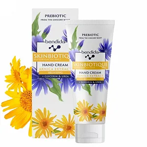 Крем для рук Bendida SKINBIOTIQUE 50 мл, с экстрактом арники, пребиулином FOS, мочевиной и глицерином. - Фото 1