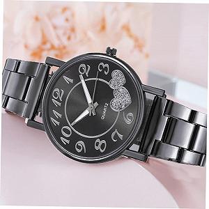 Жіночий годинник LIFKOME з ремінцем з нержавіючої сталі та дизайном у вигляді серця synthetic.ua - Фото 1