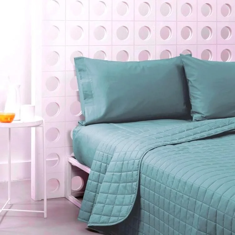 Покривало Bassetti Pop Colour Двоспальне 260 см x 260 см Однотонний Lago T1, фото №3