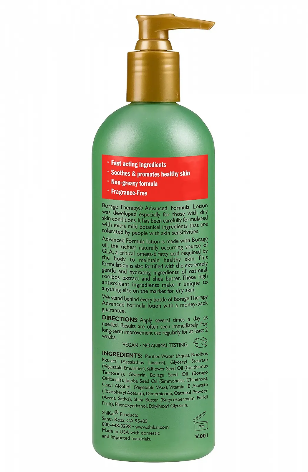 Лосьйон ShiKai Borage Therapy Advanced Formula 473 мл, фото №5