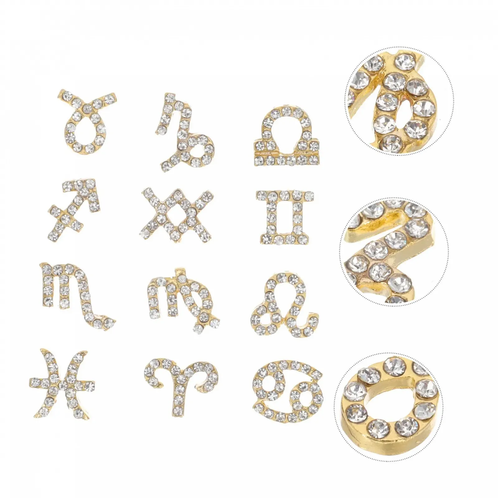 Прикраса minkissy 36 шт стрази для нігтів, фото №6