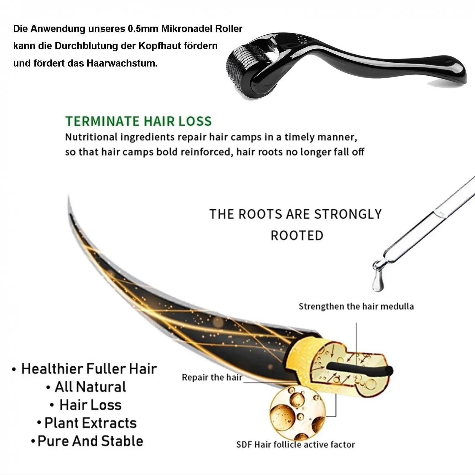 Олія Розмарину Набір для Волосся з Дермаролером 0.5 мм, фото №4