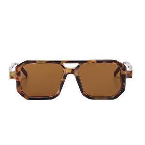 Вінтажні квадратні сонцезахисні окуляри з подвійним мостом для чоловіків і жінок qinqilanqi-S, 70-ті, плоскі synthetic.ua - Фото 1