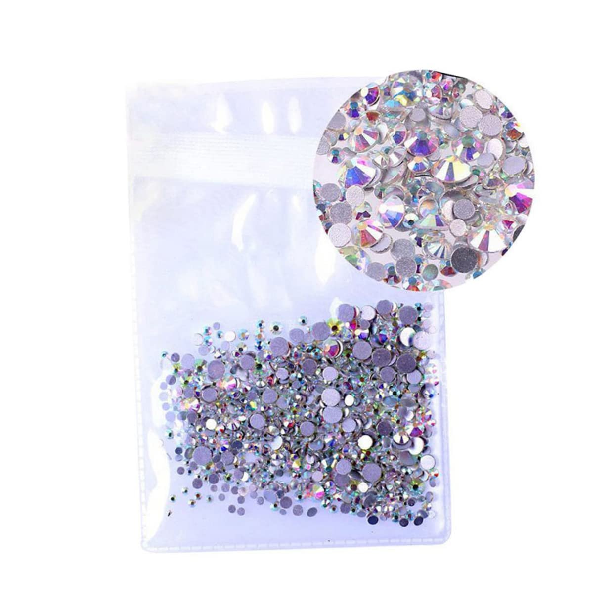 Стразы Круглые COHEALI 2 8 мм 1440 шт. Разноцветные, фото №1